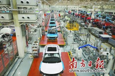 廣東新能源汽車(chē)生產(chǎn)車(chē)間